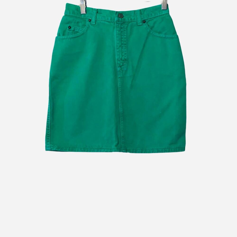 Vintage green Y2k mini skirt size 5 (26)